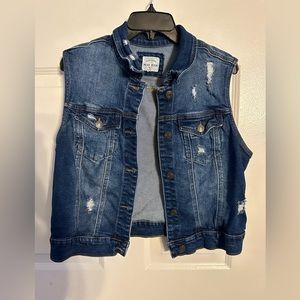 Wax Jean denim Jean vest size 1X